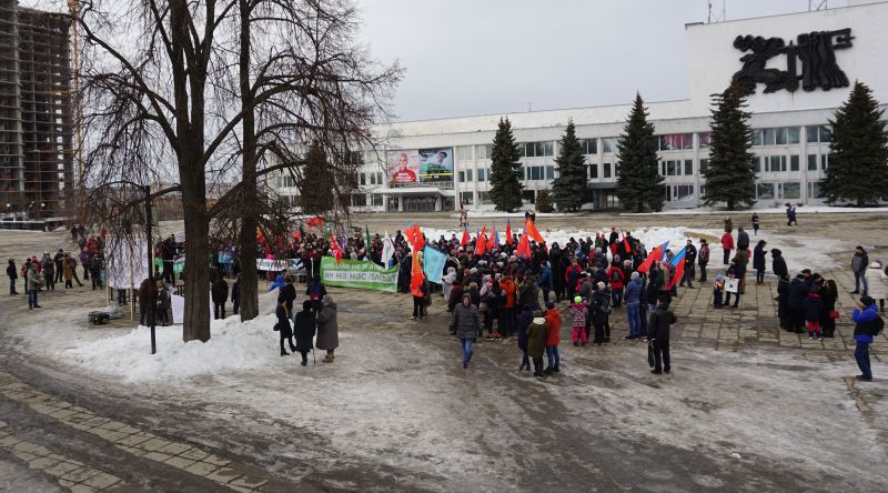 Митинг против "завода смерти" в Камбарке. г. Ижевск, 07.03.2020 г. Фото: © тг-канал «Это Щукин»
