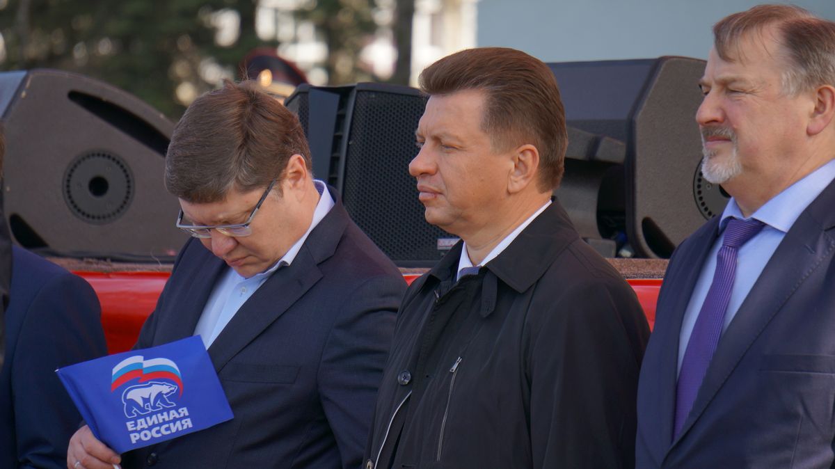 Андрей Исаев и Виктор Савельев на Первомайской демонстрации в Ижевске. Фото: © «ДЕНЬ.org»